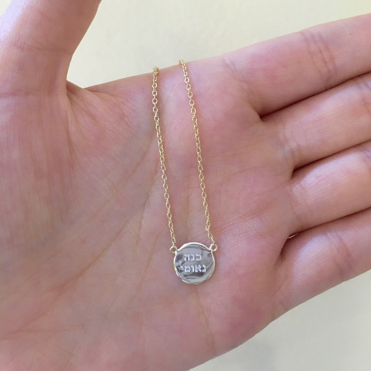 Engraved Initial Disc Chain Choker - Retail Therapy Jewelry