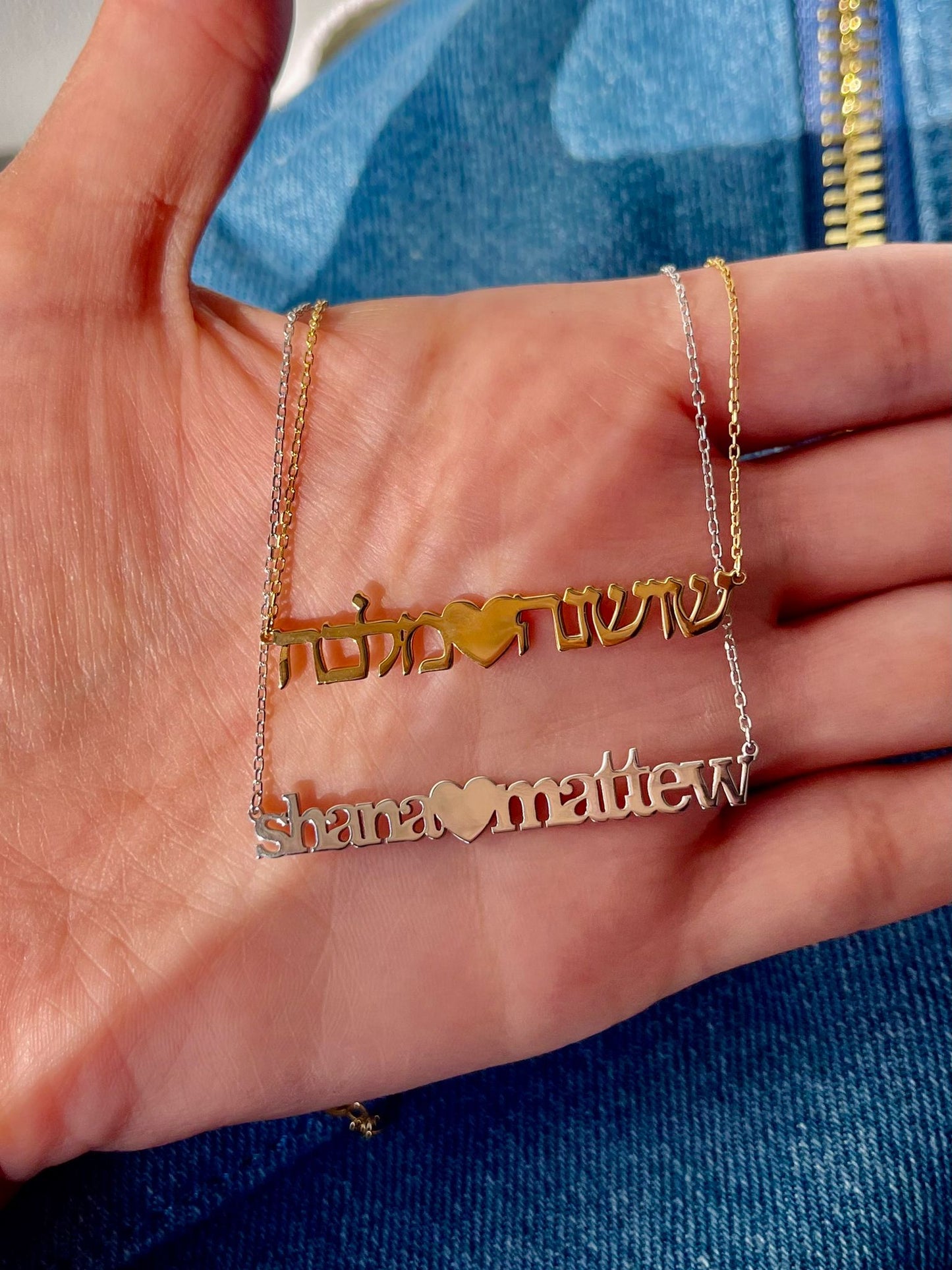 Leah Customized Name Necklace With Heart - Retail Therapy Jewelry