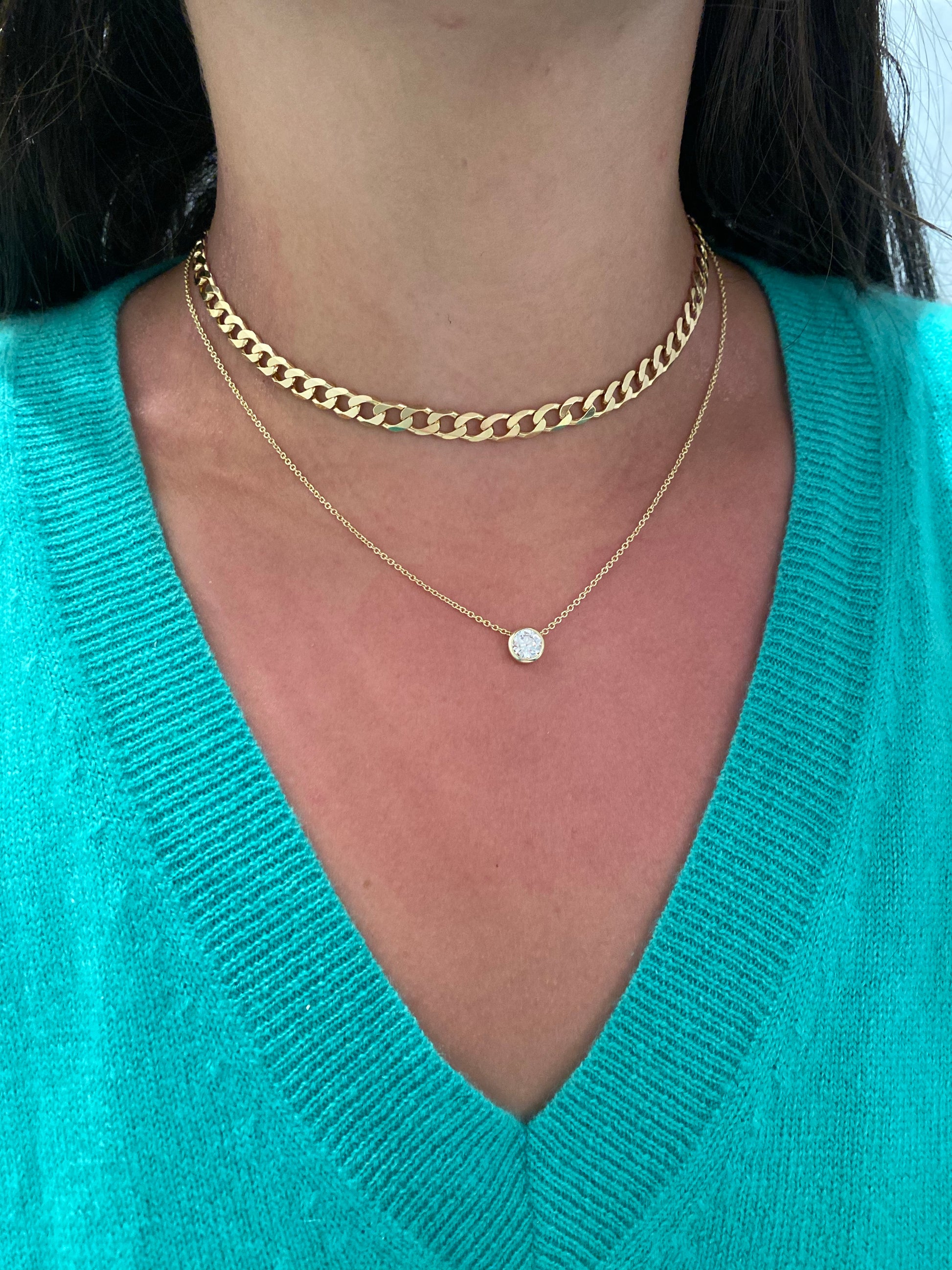 Bezel Necklace - Retail Therapy Jewelry