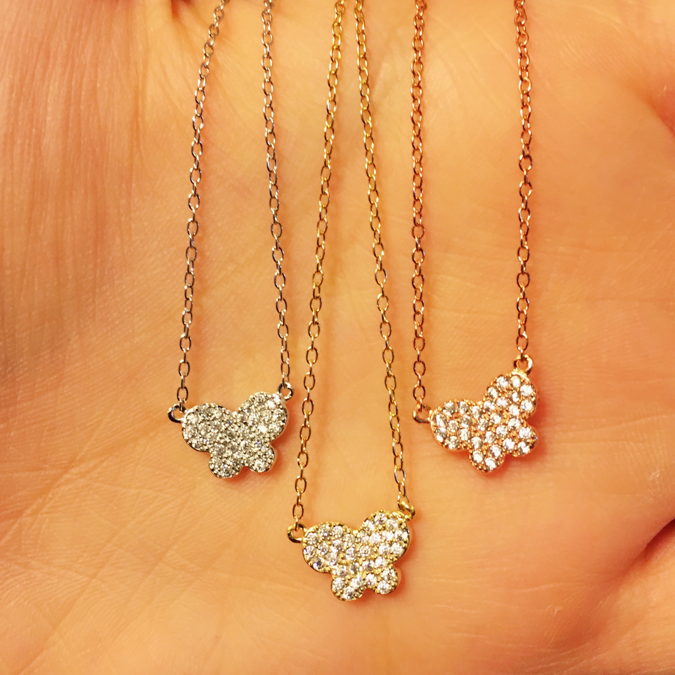 Mini Butterfly Necklace - Retail Therapy Jewelry