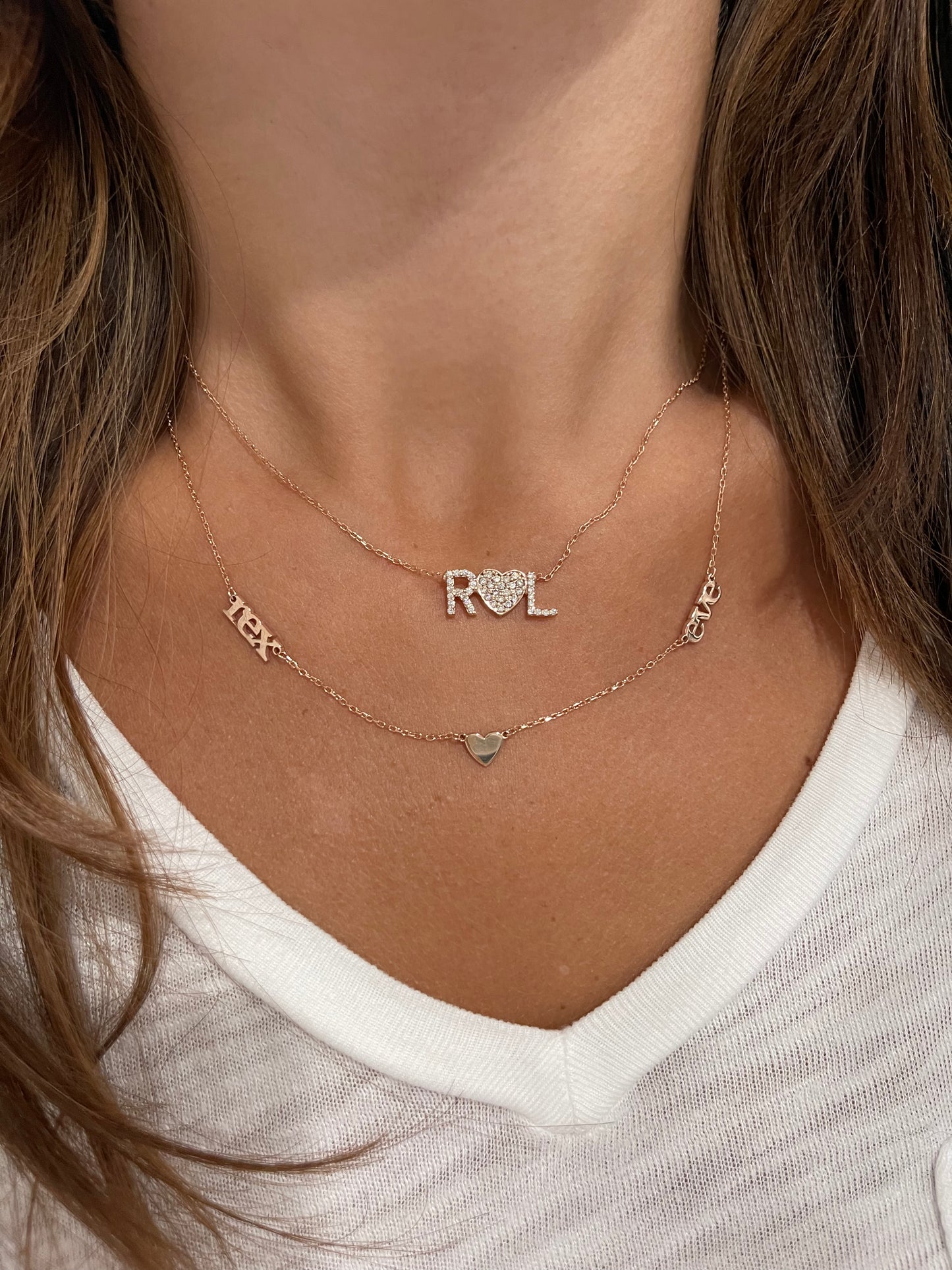 Luna Mommy Necklace with Heart