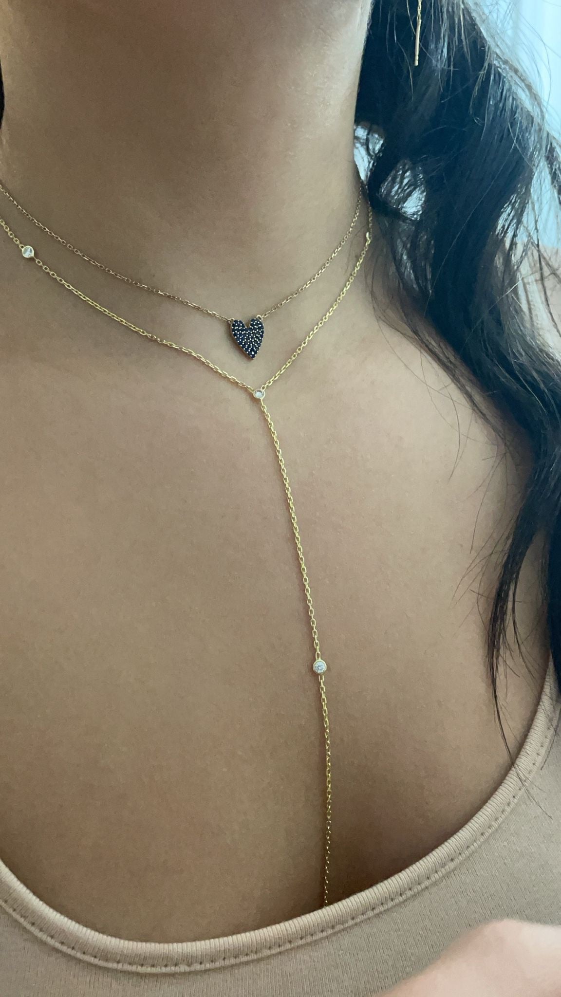 Pave Heart Necklace