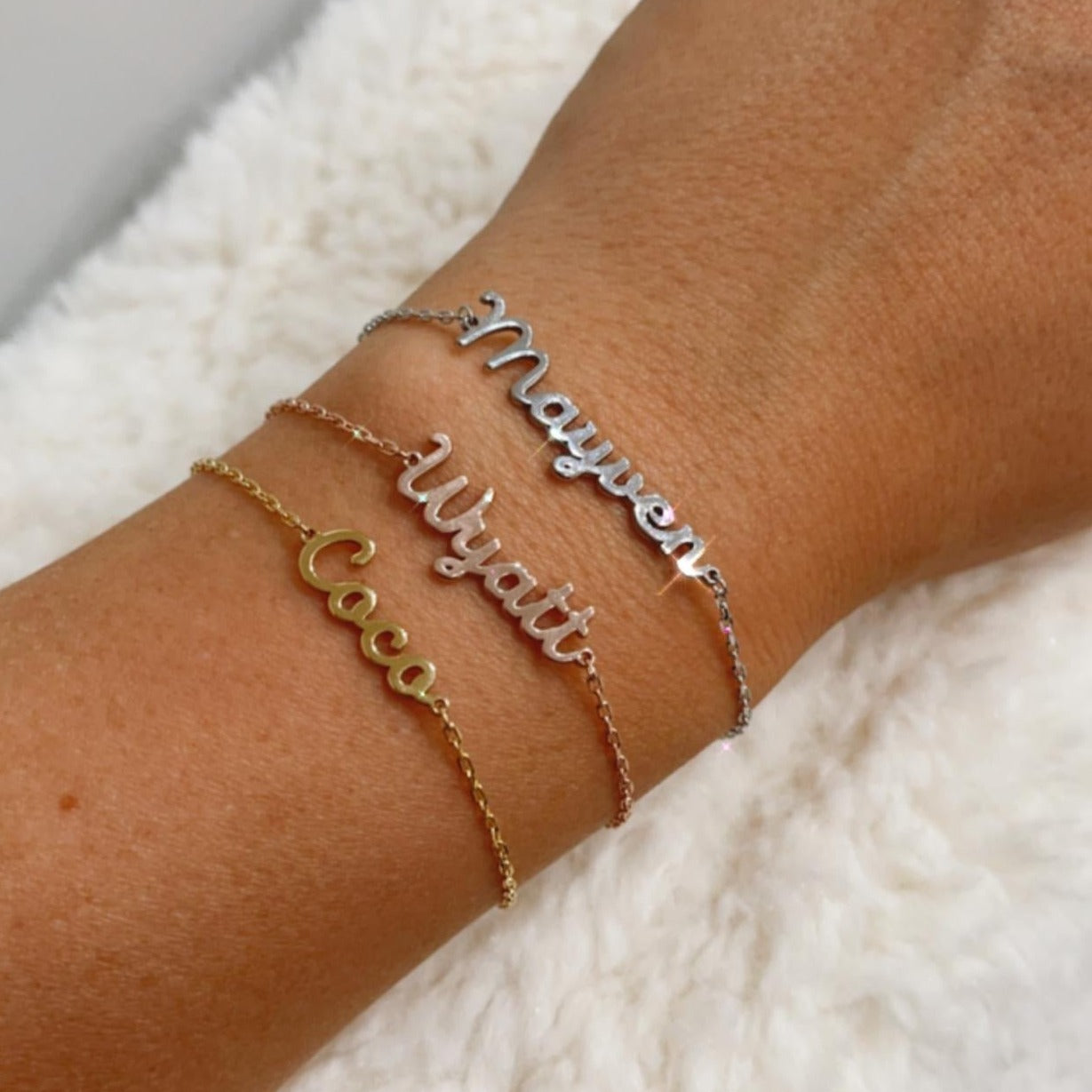 Coco Script Name Bracelet