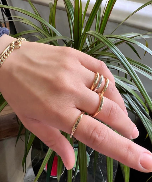 Molly Name Ring