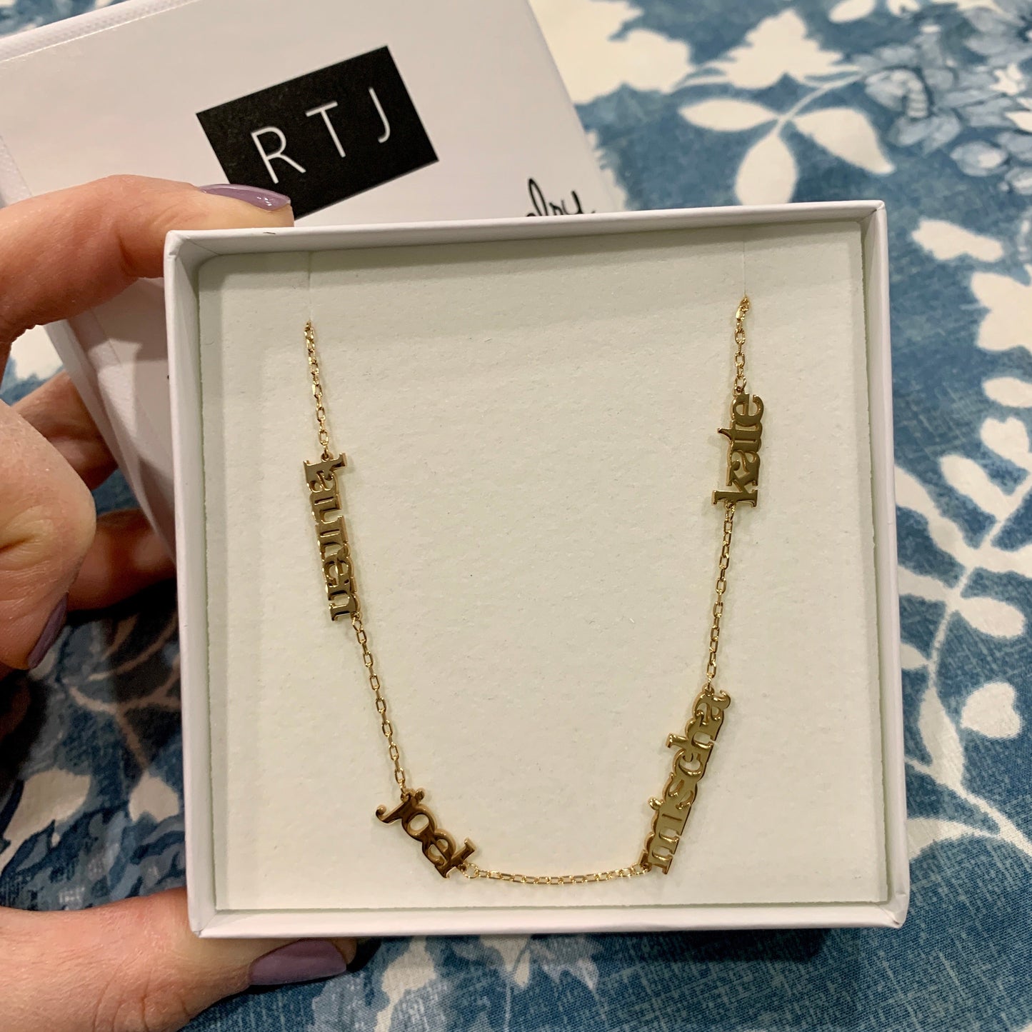 Claudia Mommy Necklace with CZ Bezel - Retail Therapy Jewelry