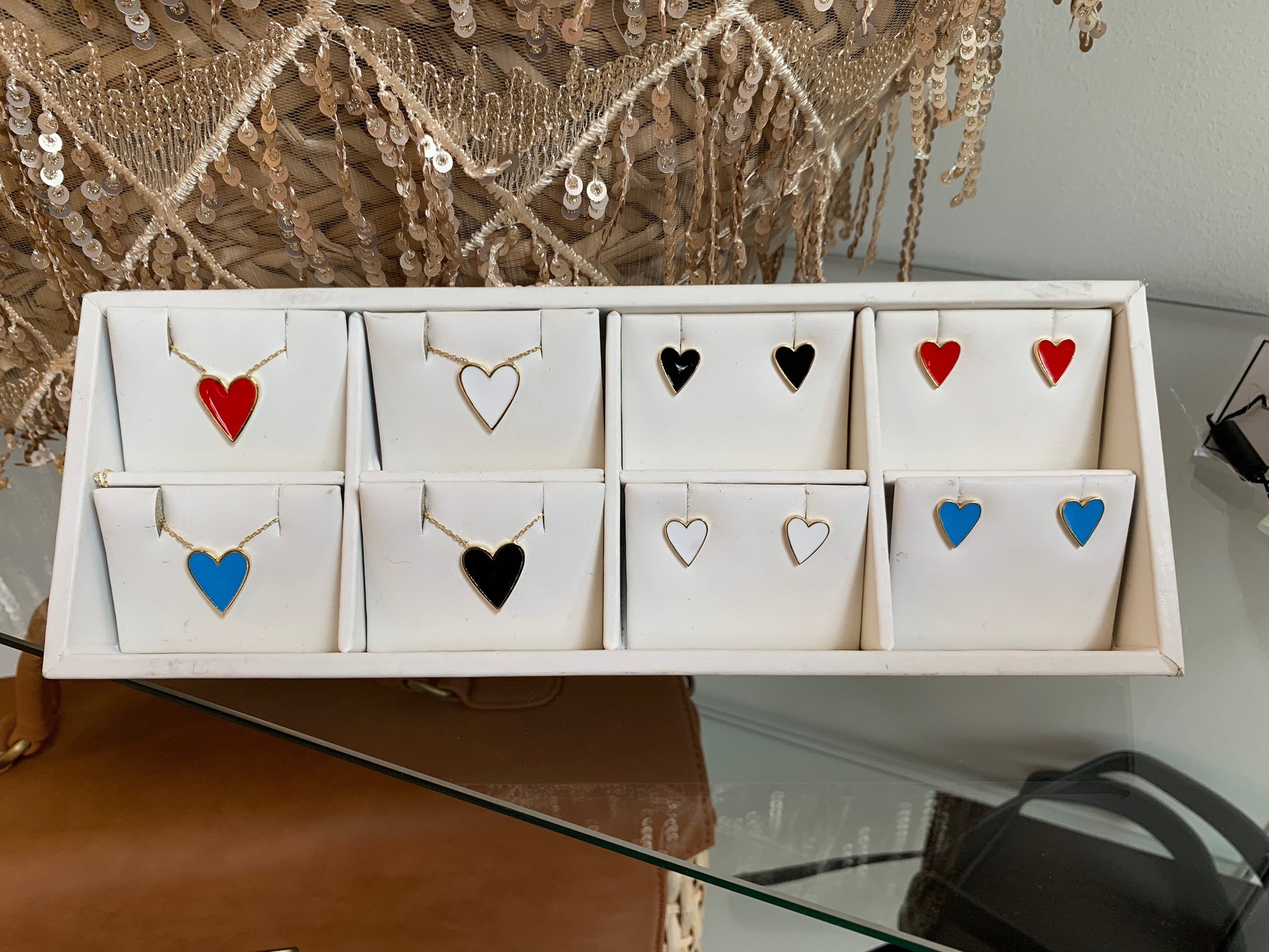 Enamel Heart Necklace - Retail Therapy Jewelry