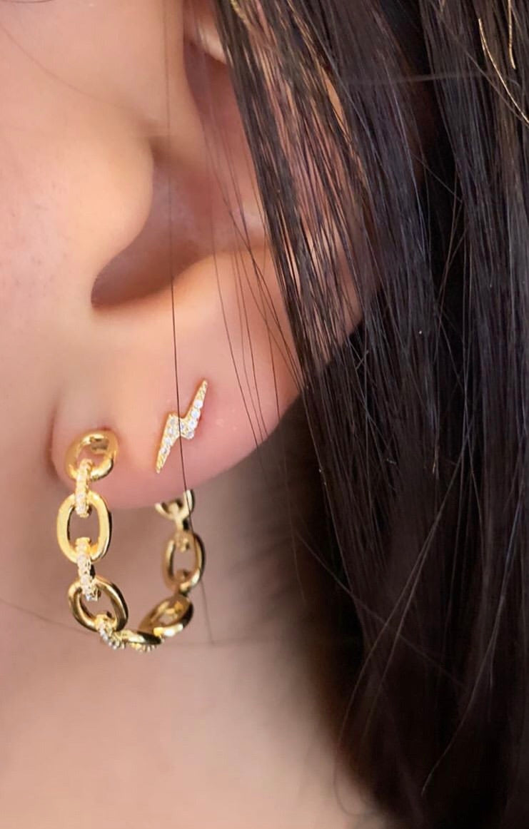 Lucy Lightening Bolt Studs - Retail Therapy Jewelry