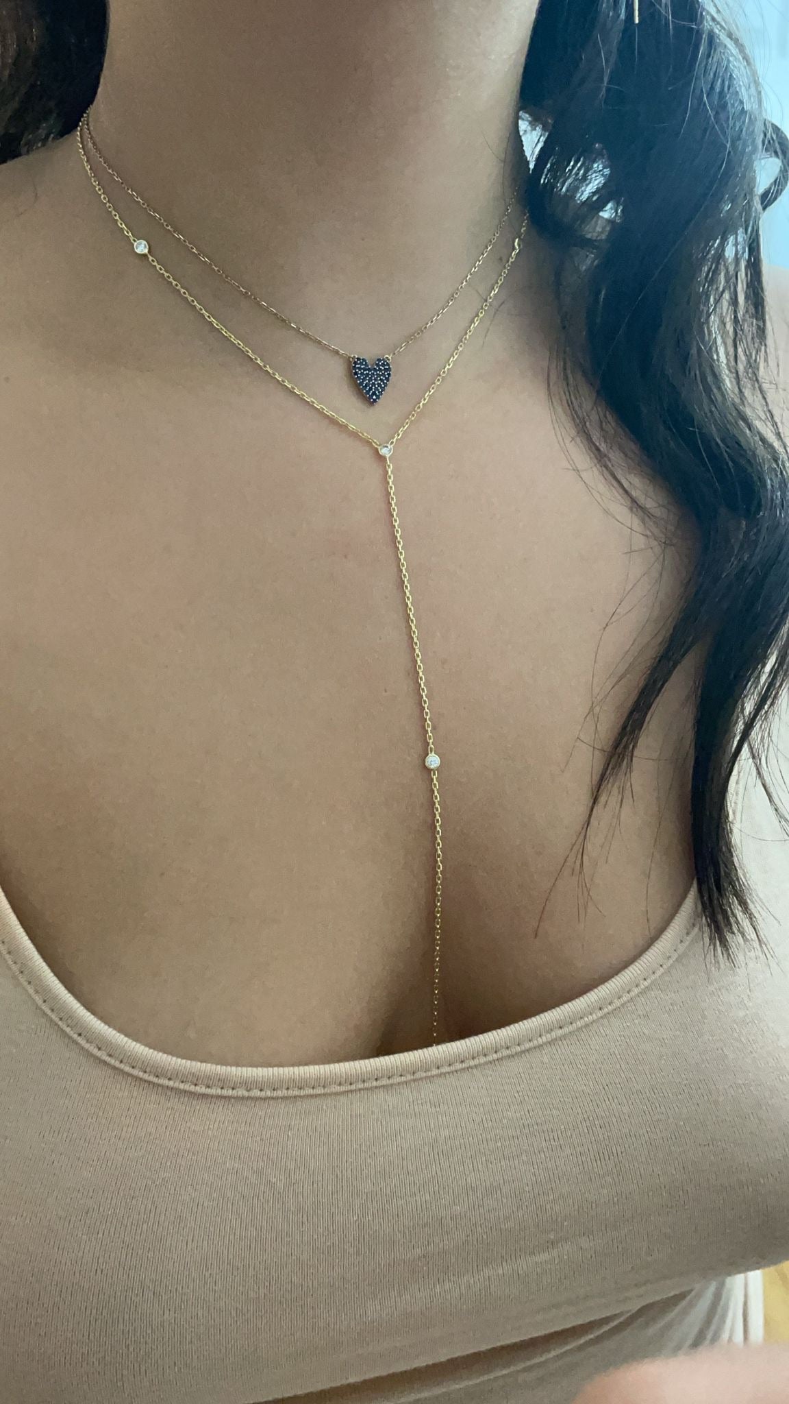Pave Heart Necklace