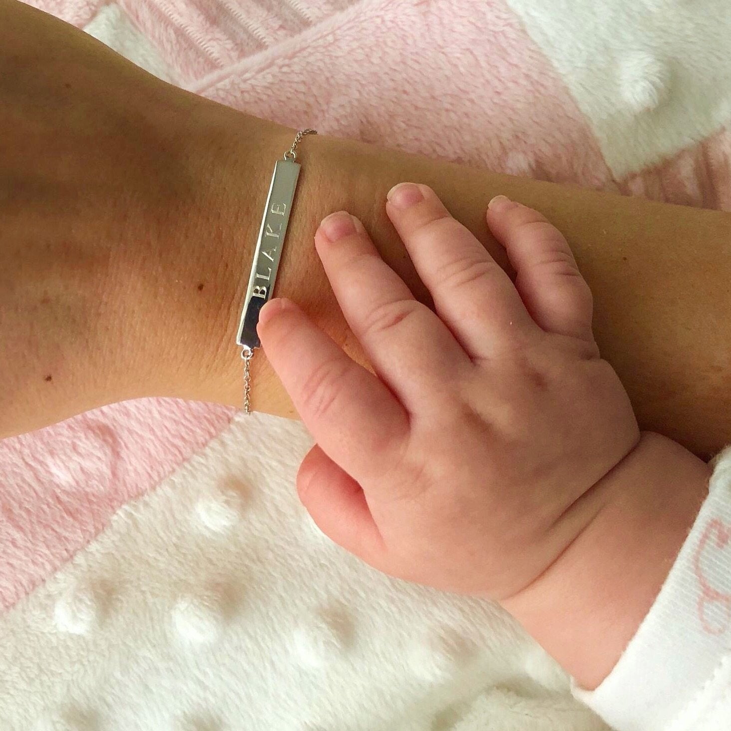 Bar Engraved Nameplate Bracelet - Retail Therapy Jewelry