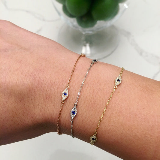 Sienna Evil Eye Bracelet - Retail Therapy Jewelry