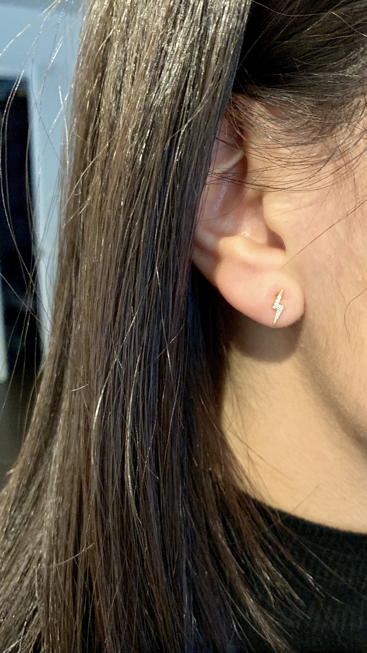 Lucy Lightening Bolt Studs - Retail Therapy Jewelry