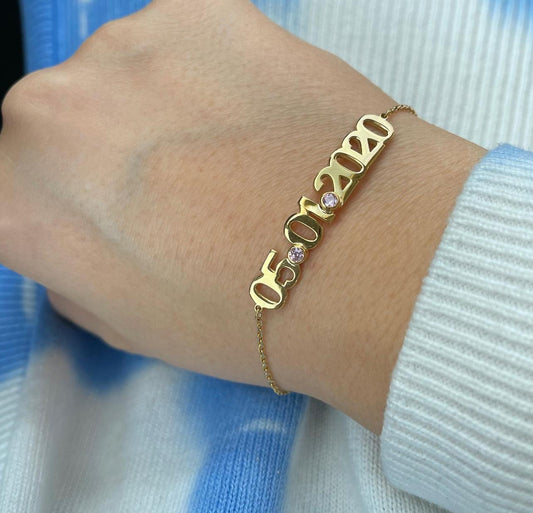 Chloe Special Date Bracelet with CZ