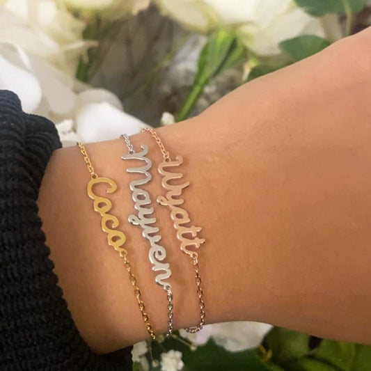 Coco Script Name Bracelet