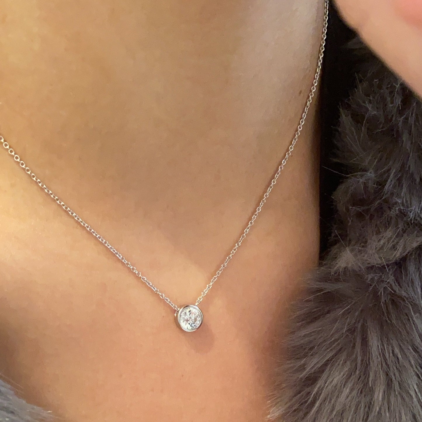 Bezel Necklace