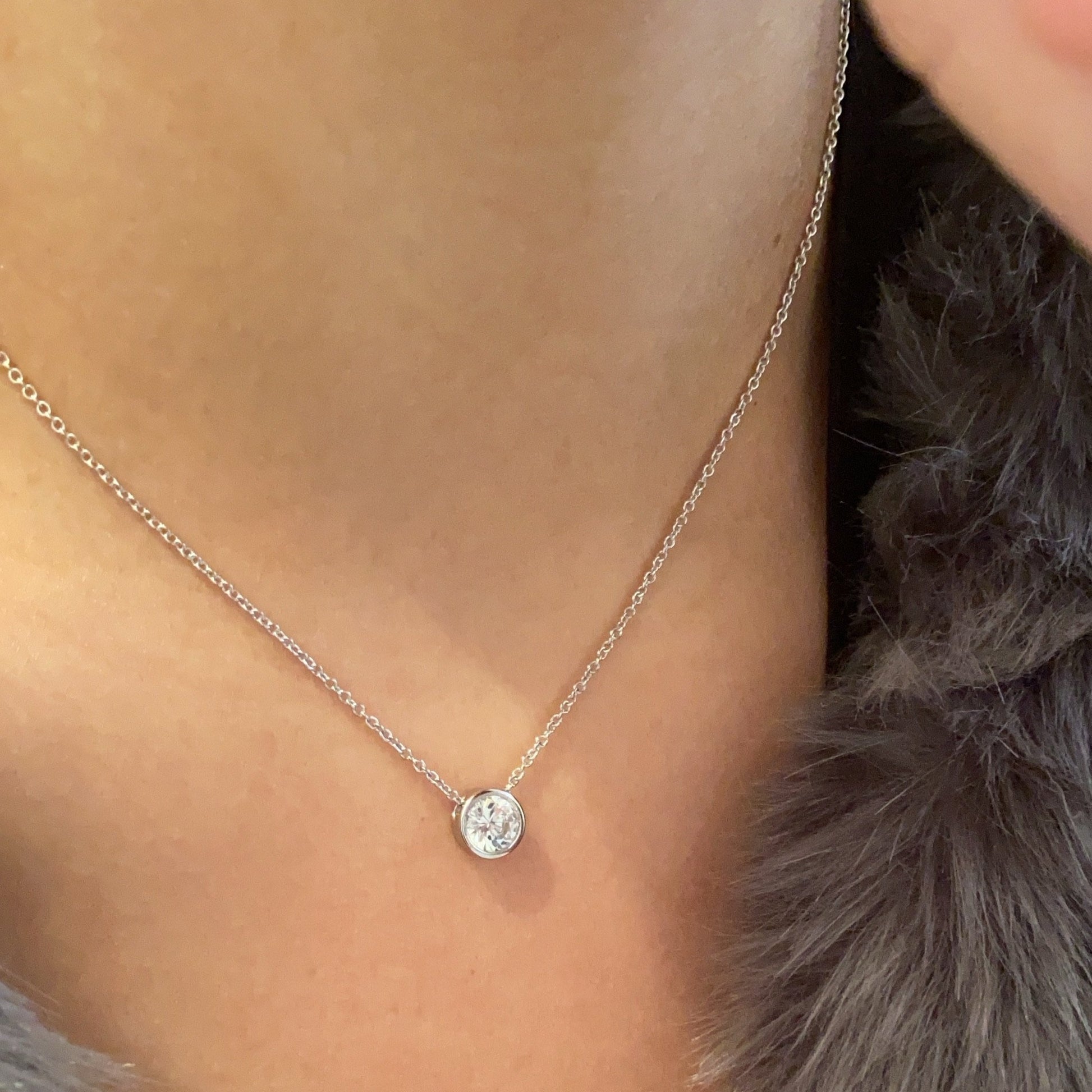 Bezel Necklace - Retail Therapy Jewelry