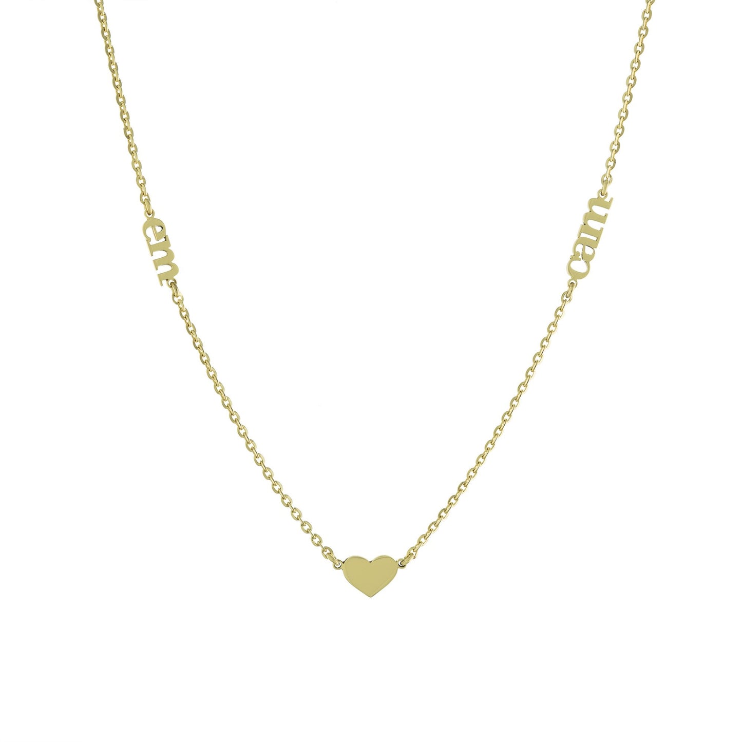 Floating Two Name Heart Mommy Necklace - Retail Therapy Jewelry