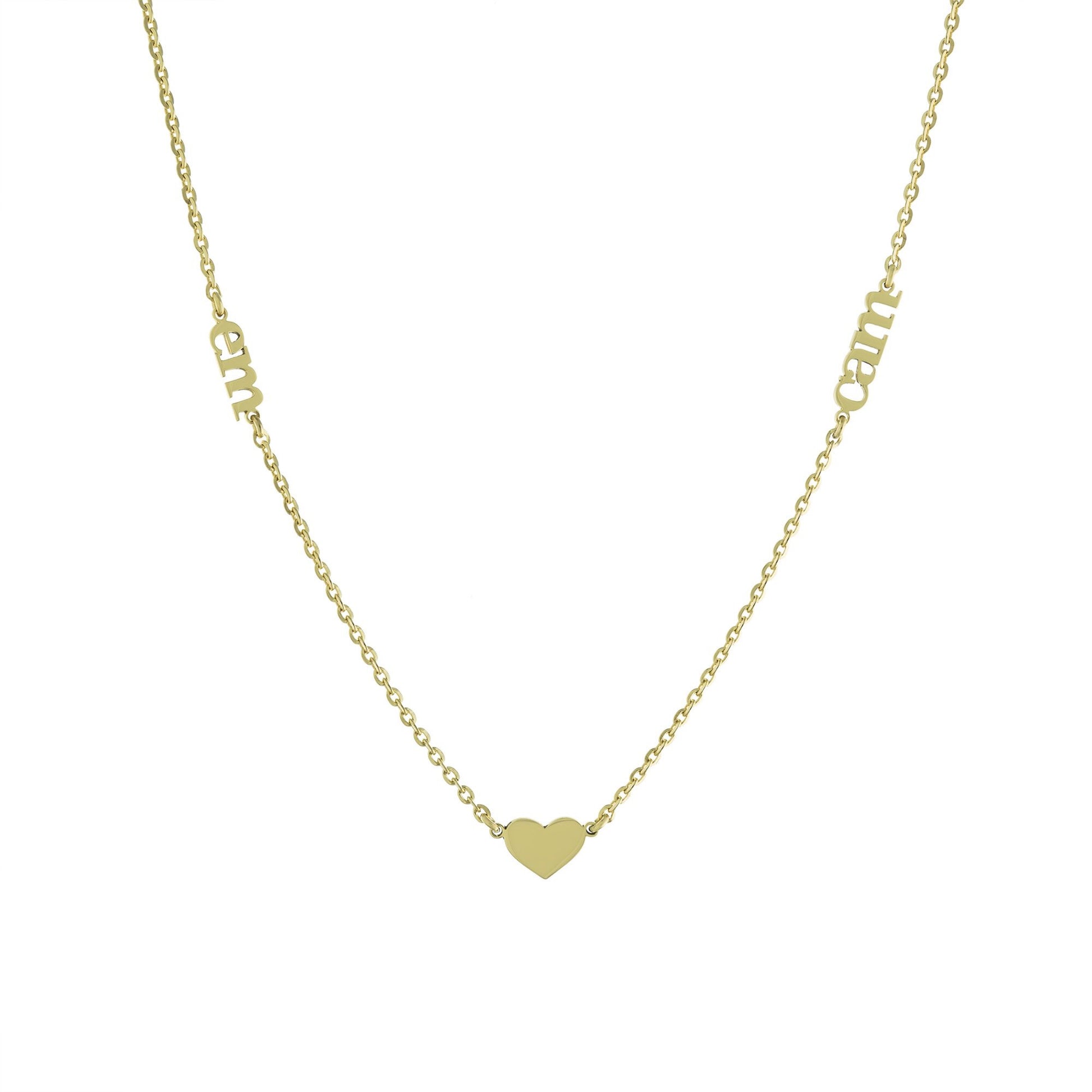 Floating Two Name Heart Mommy Necklace - Retail Therapy Jewelry