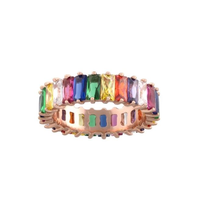 Rainbow Eternity Band - Retail Therapy Jewelry
