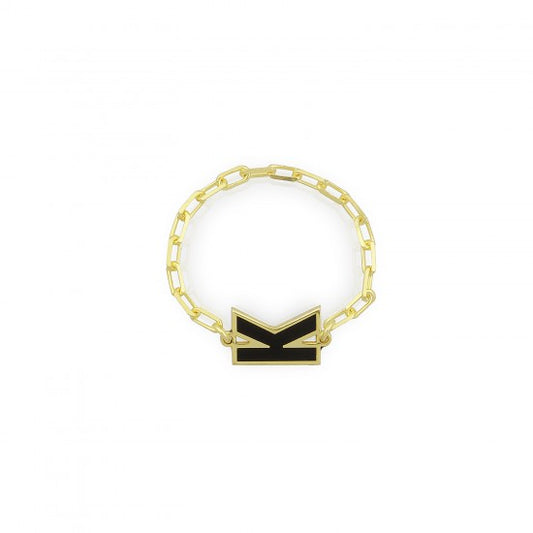 Stephanie Enamel Chain Ring