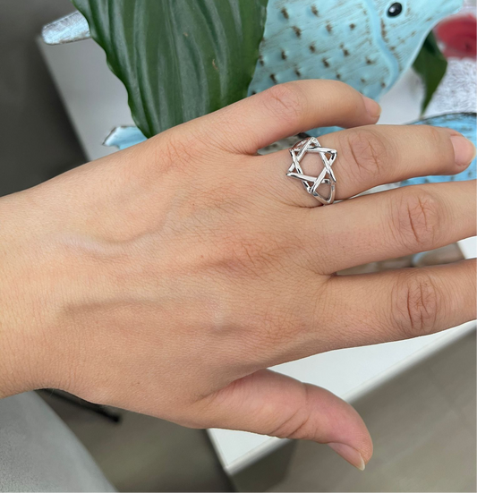 Large Jewish Star of David Ring