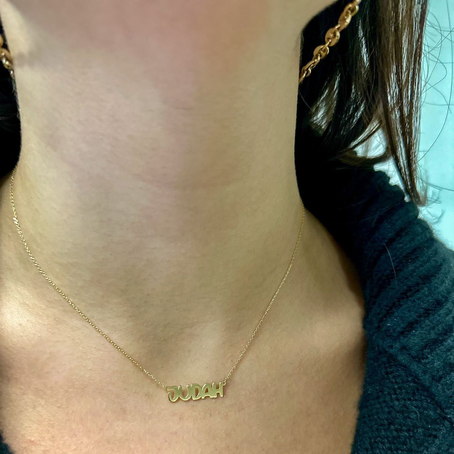 14K Audrey Bubble Name Necklace