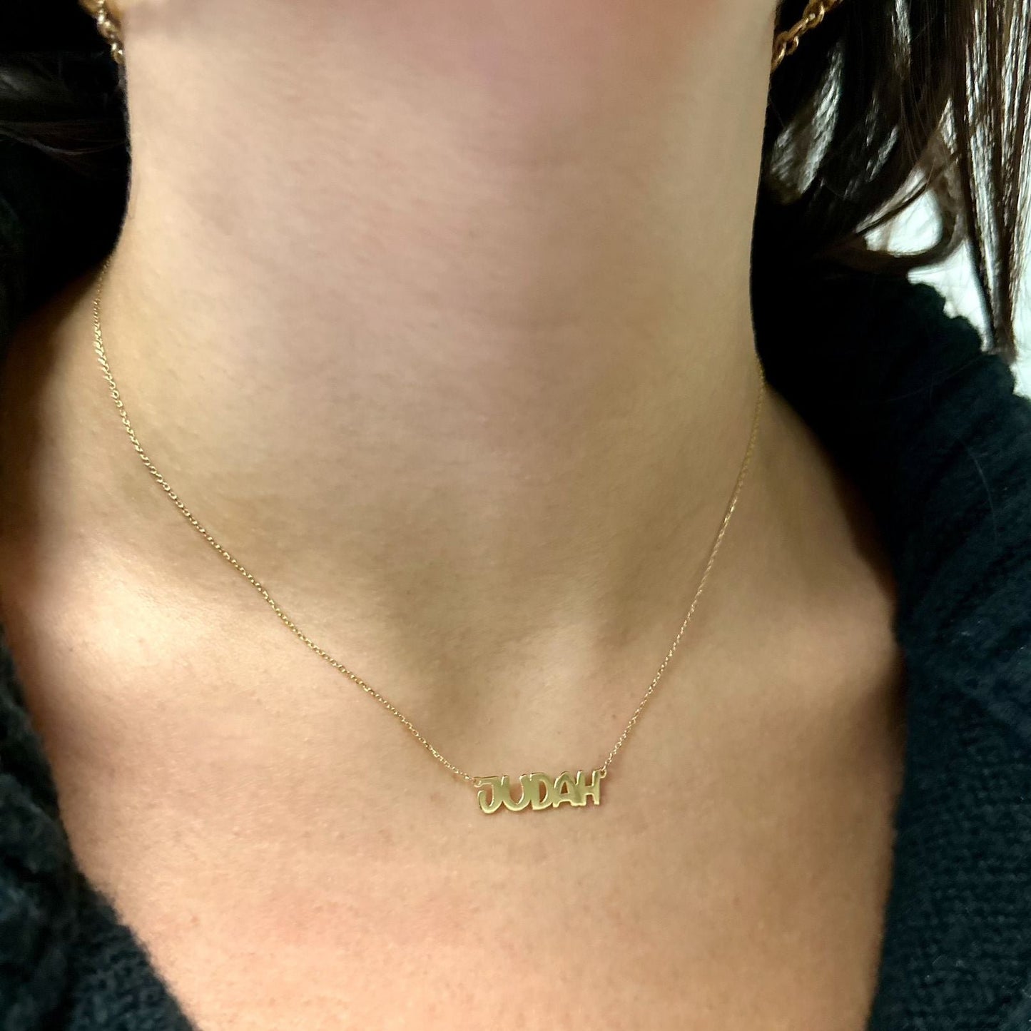 14K Audrey Bubble Name Necklace