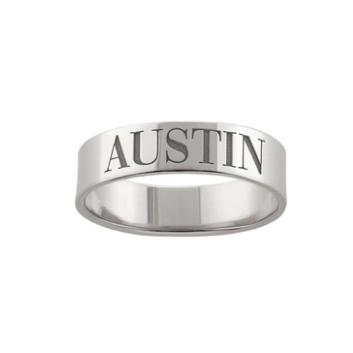 Jasmine Engraved Custom Ring