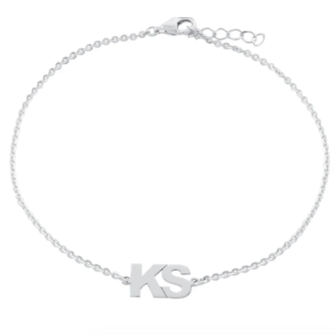 Customized Double Initial Anklet