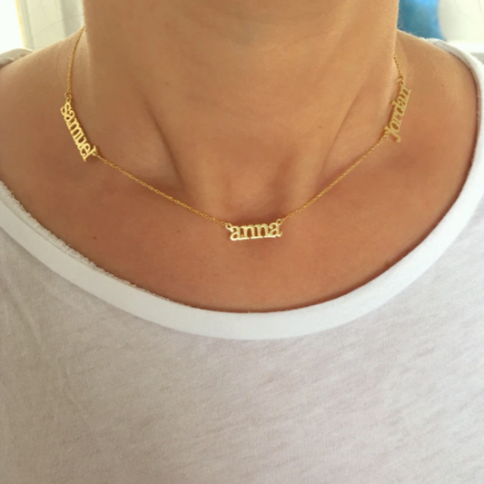 14K Gold Mommy Name Necklace