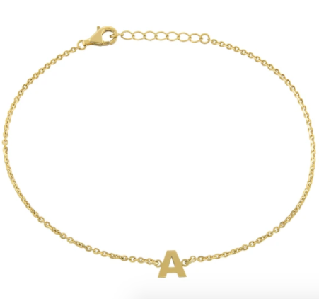 Customized Initial Anklet - Retail Therapy Jewelry