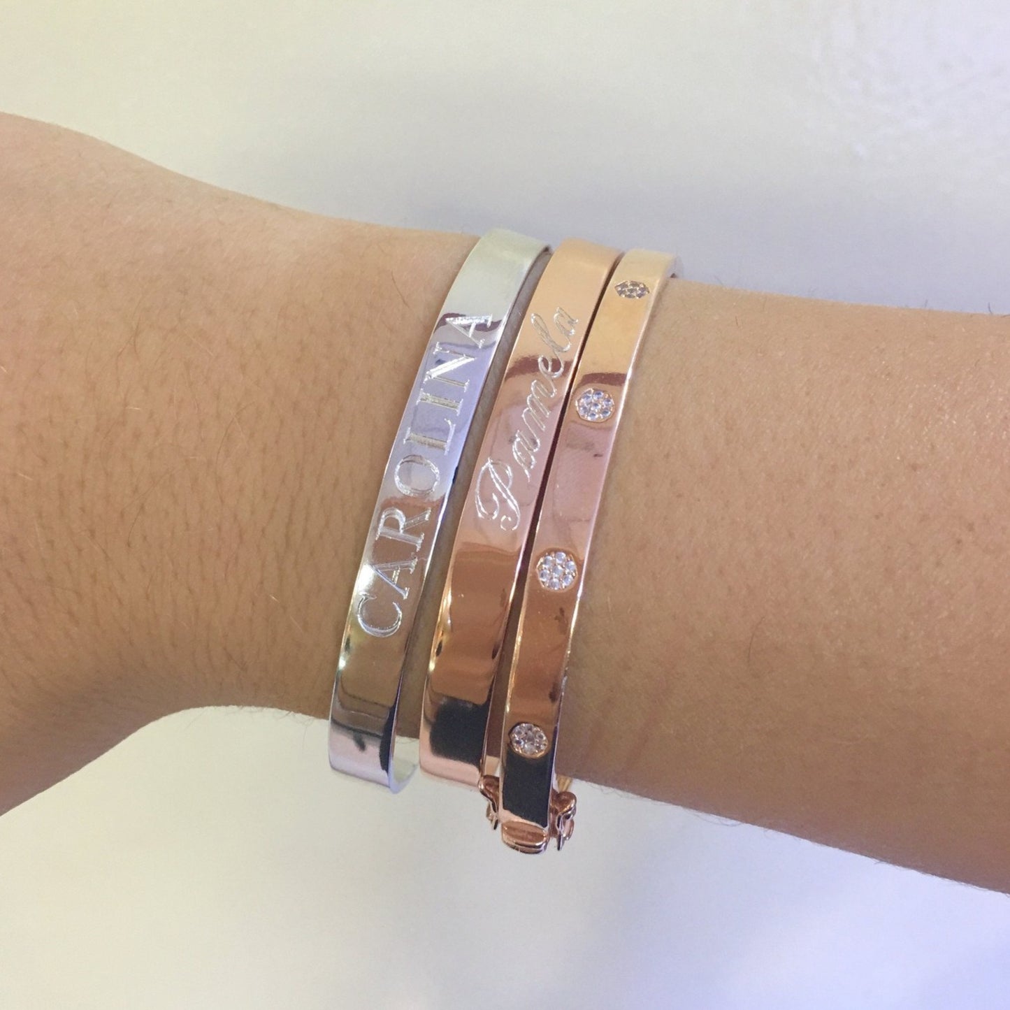 Claudia Engraved Bangle - Retail Therapy Jewelry