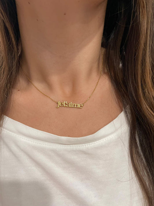 JE TÁIME Jetaime Love French Necklace