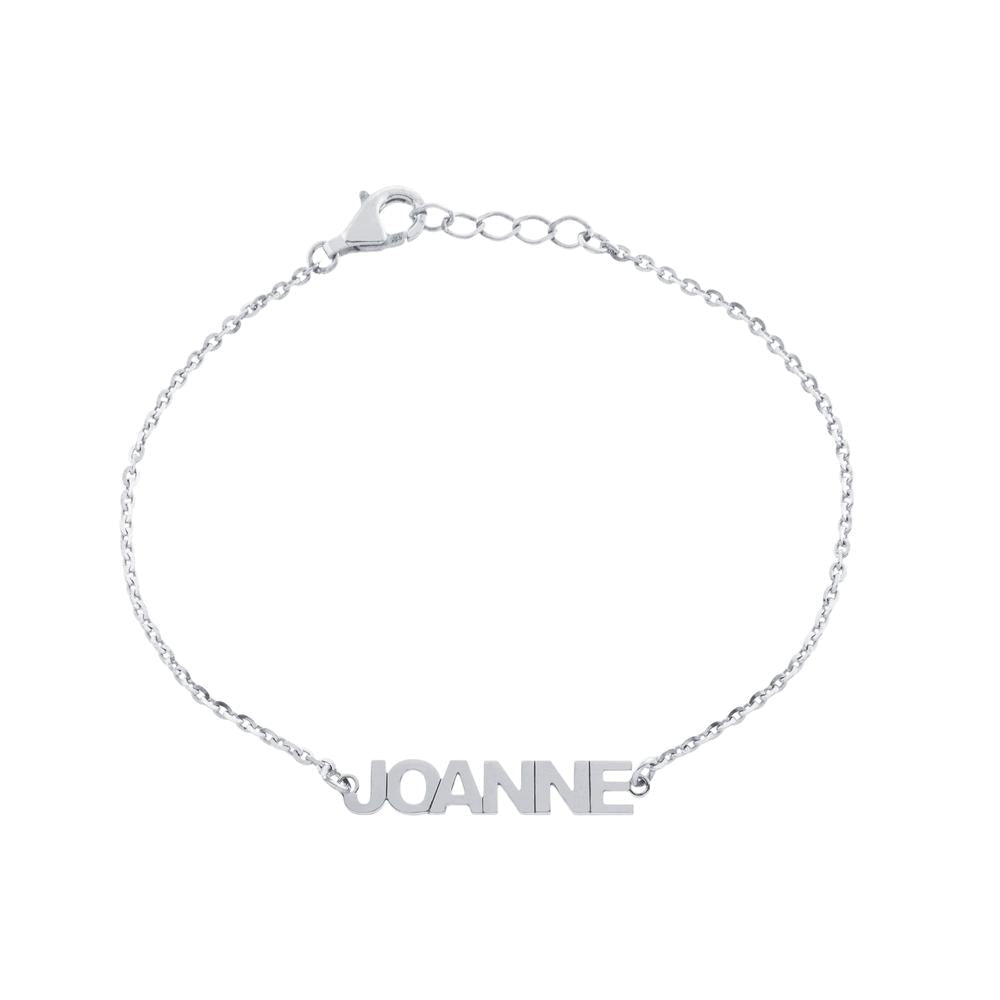 Joanne Uppercase Name Bracelet