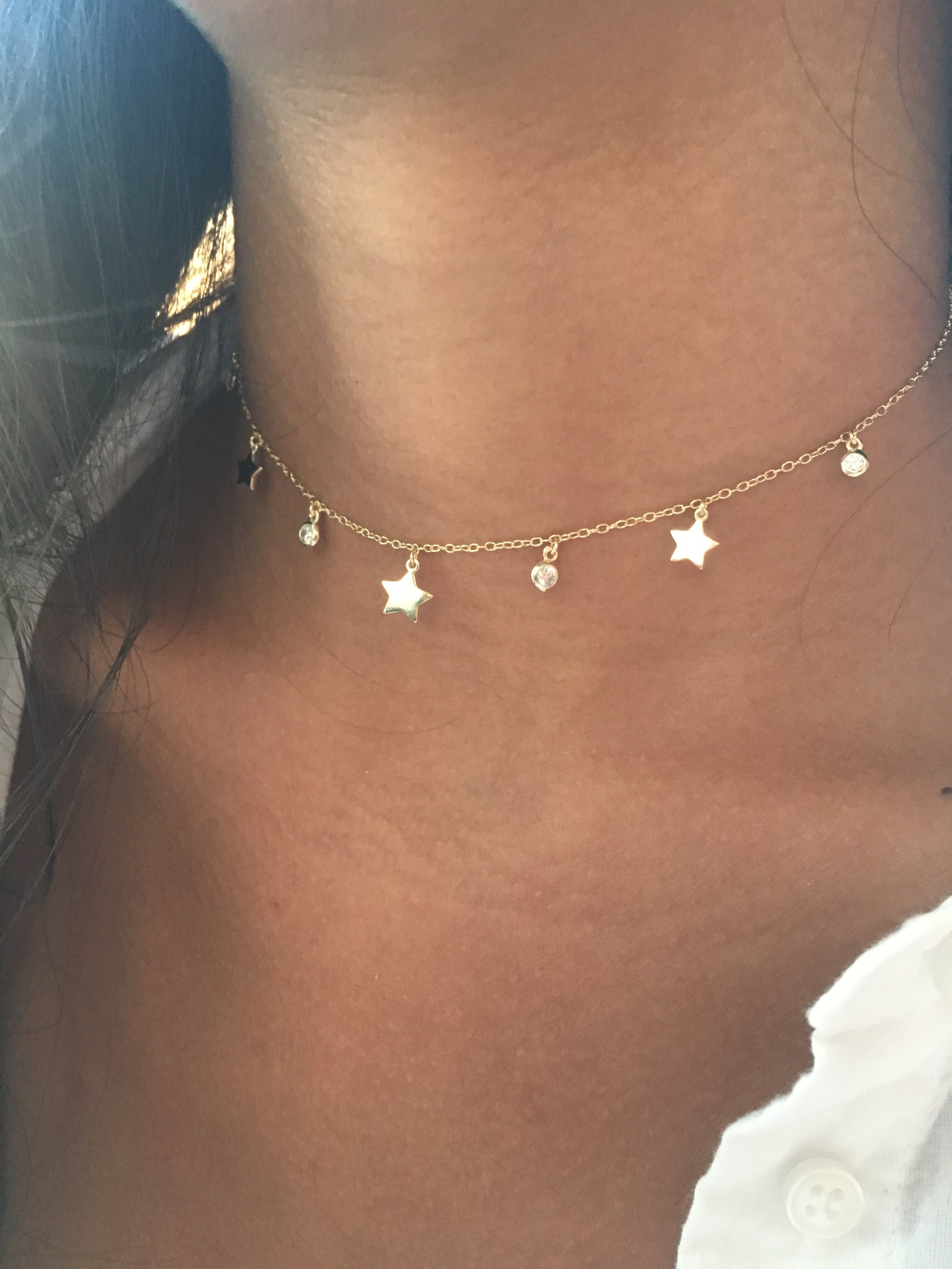 Dangling Star Choker - Retail Therapy Jewelry