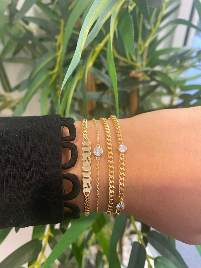 ‘mama’ Bracelet Big Link Chain - Retail Therapy Jewelry