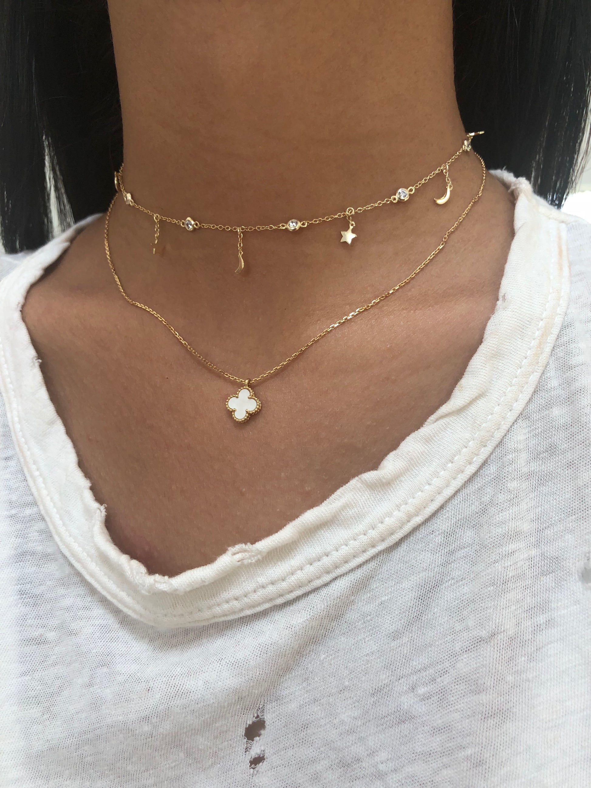 Olivia Star x Moon Choker - Retail Therapy Jewelry