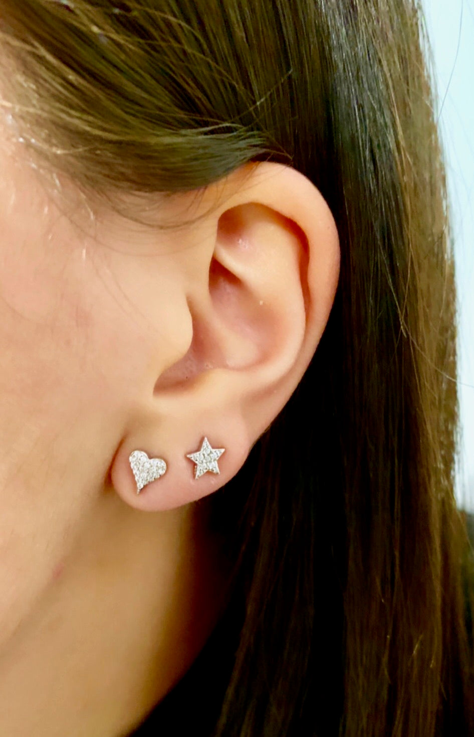 Leia Mini Heart Earrings