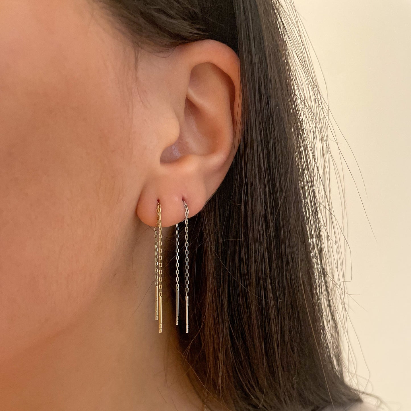 Leia Line Chain Earrings