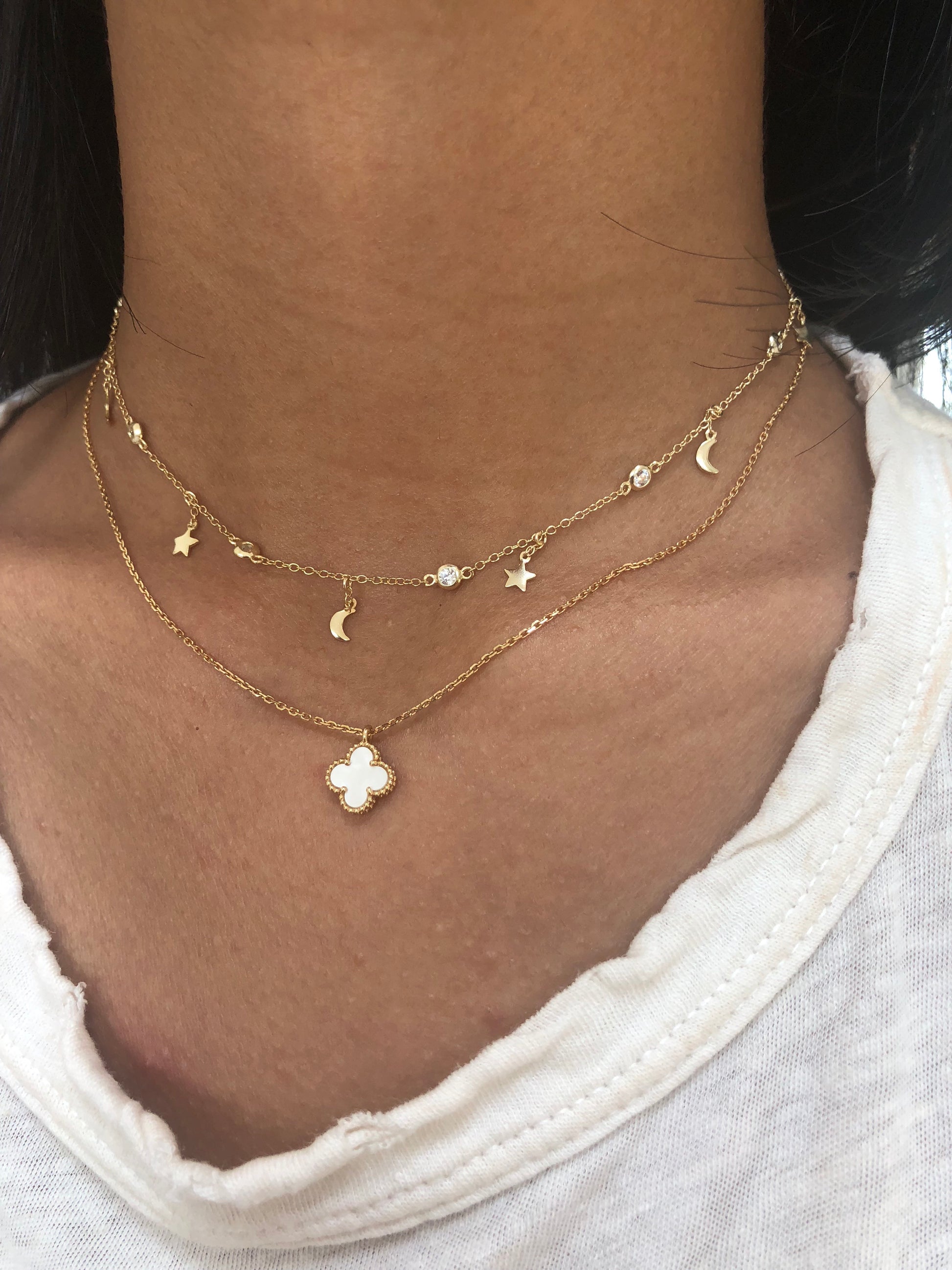 Olivia Star x Moon Choker - Retail Therapy Jewelry