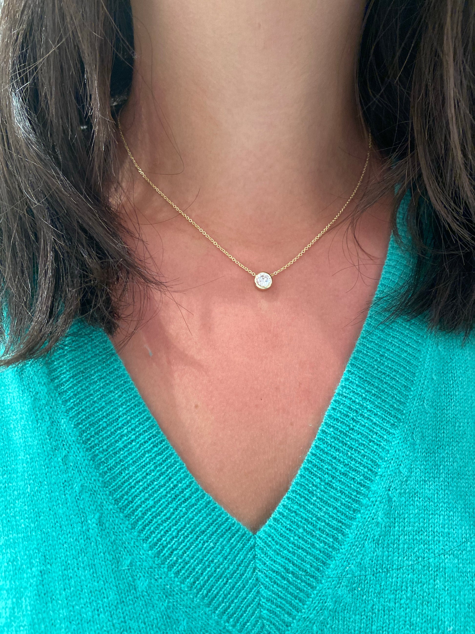 Bezel Necklace - Retail Therapy Jewelry
