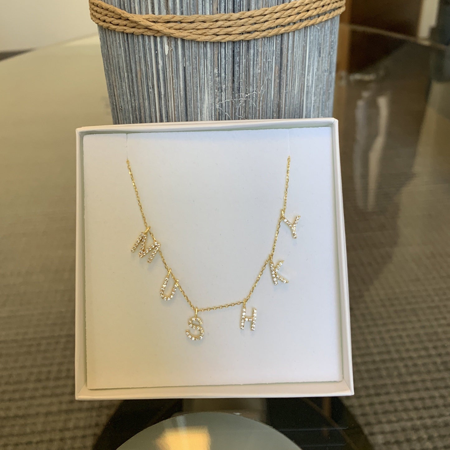 Jordyn Customized Floating CZ Name Necklace - Retail Therapy Jewelry
