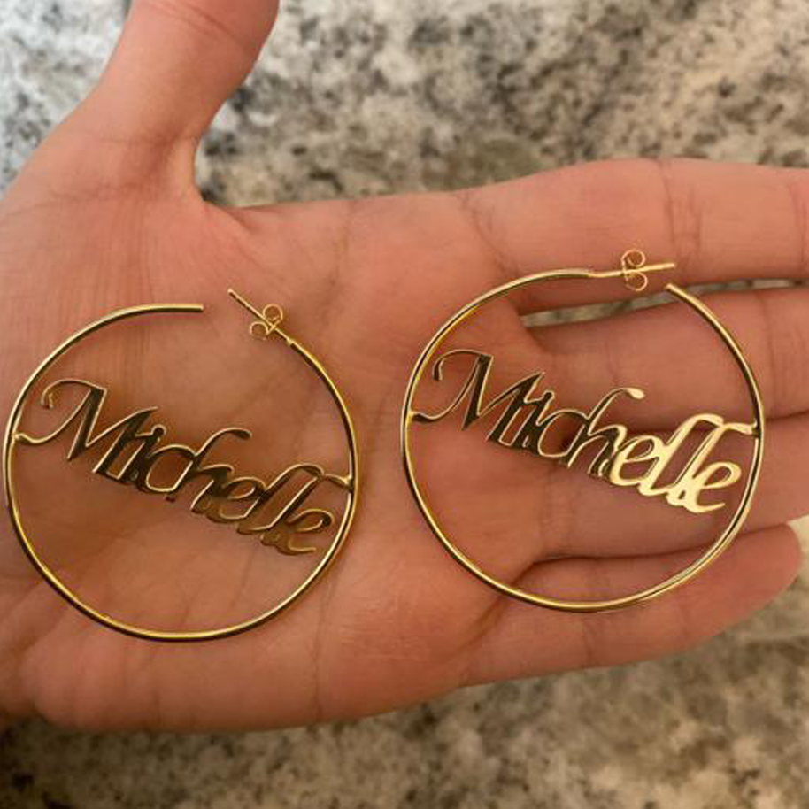 Sydney Name Hoops - Retail Therapy Jewelry