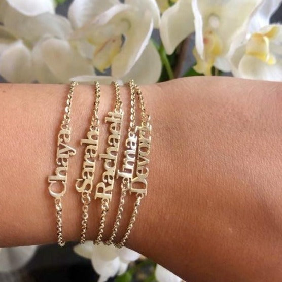 Rachel Personalized Name Bracelet - Retail Therapy Jewelry